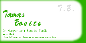tamas bosits business card