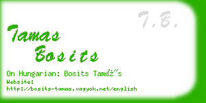 tamas bosits business card